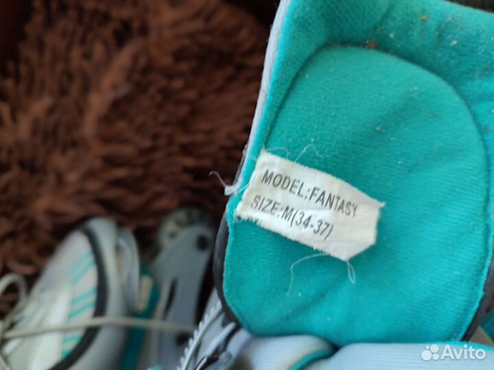 Роликовые коньки детские 34-37 размера