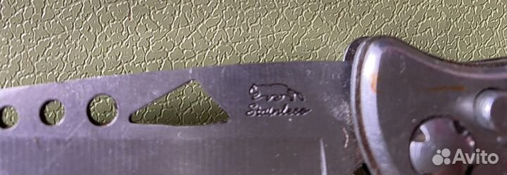 Нож складной с бегущей кошкой