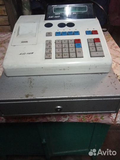 Касса амс-100ф с денежным ящиком