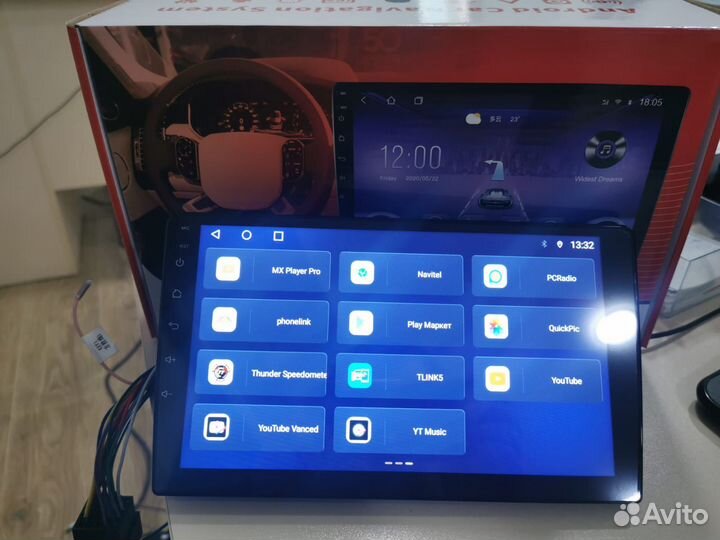 Магнитола Андроид 8 ядер 4-32 4G поддержка sim
