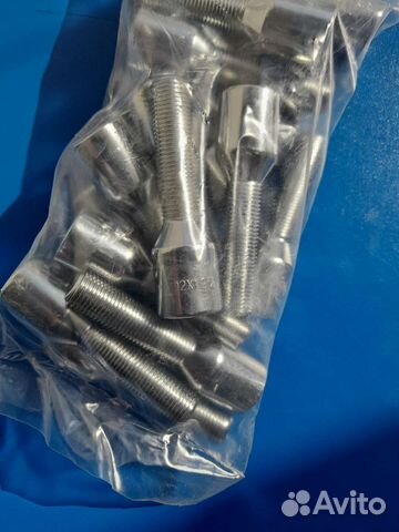 Колесные болты 12х1.25х42 конус хром