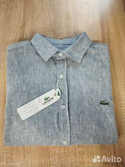 Рубашка лён Lacoste