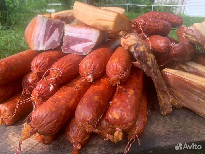 Колбаса, копчение, мясо