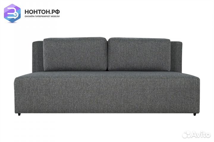 Диван еврокнижка Норд без боковин серый