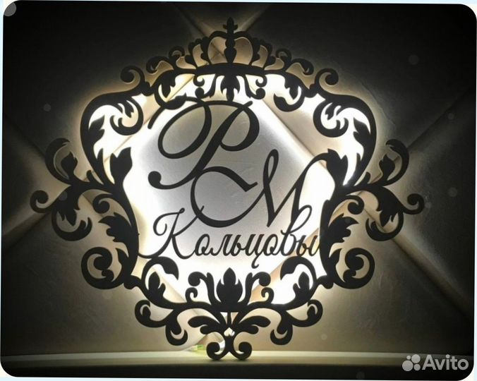 Монограмма на свадьбу (семейный герб)