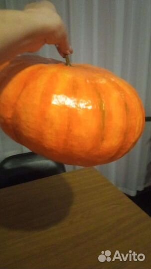 Тыква интерьерная папье-маше, ручная работа