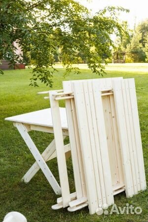 Комплект садовой мебели на 4 человека складной