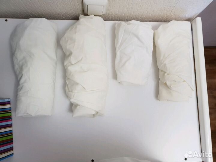 Простынь натяжная для детской кроватки 125*75