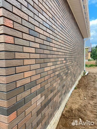 Кирпич облицовочный, рустик / баварская кладка