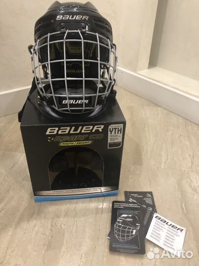 Шлем хоккейный С маской bauer RE-AKT 100 YTH 15