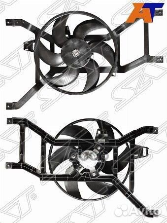 Диффузор радиатора в сборе renault logan 08- без