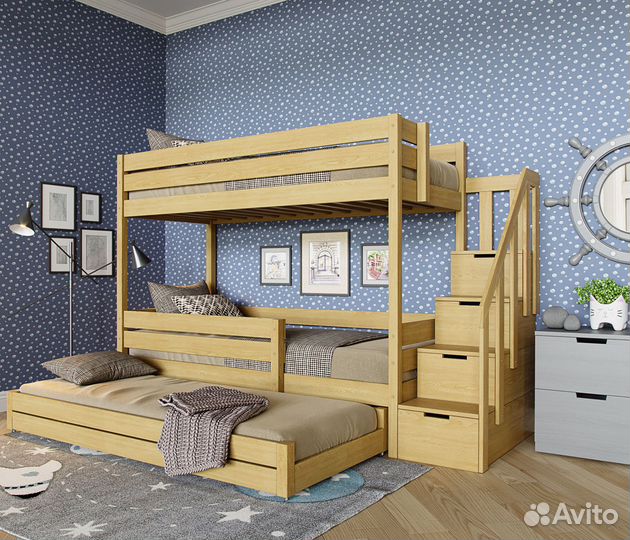 Двухъярусная детская кровать