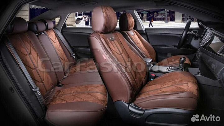 Авто-чехлы нового поколения CarFshion (цвет coffe)