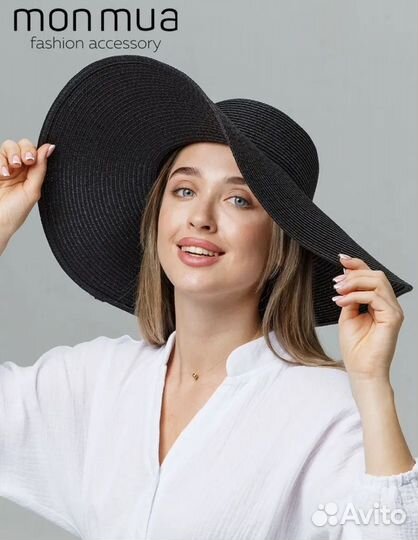 Шляпа женская соломенная