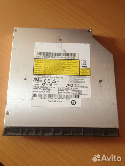 CD-DVD привод Sony Nec AD-7540A, пишущий
