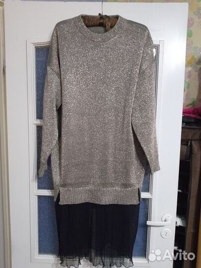 Шикарный наряд, кофта с прозрачной юбкой 48,50,52