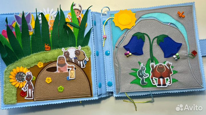 Книга из фетра лунтик