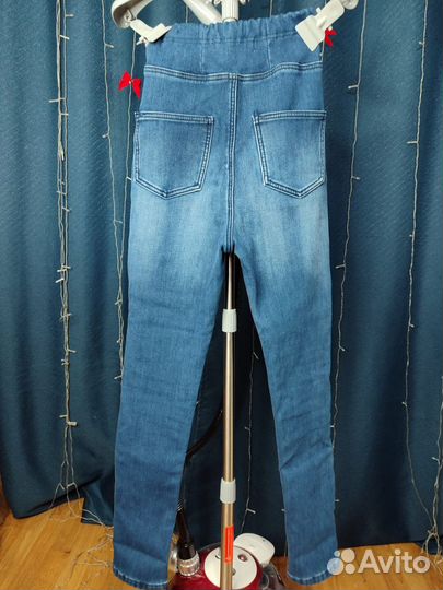 Джинсы для беременных утепленные