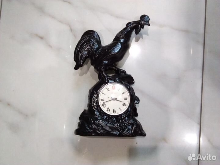 Часы Петух чугун касли, куса СССР каминные литье