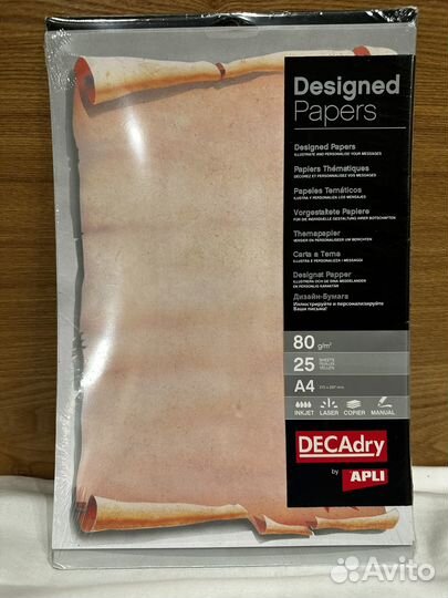 Дизайн бумага Свиток с печатью Decadry by Alpi