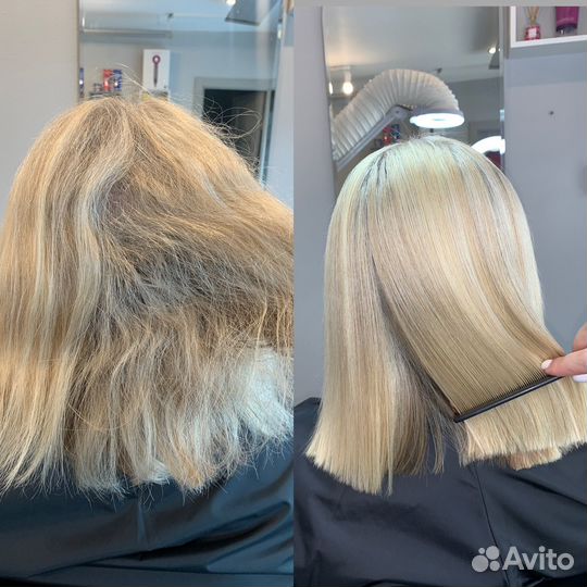 Кератиновое выпрямление