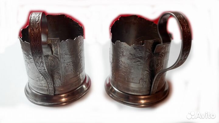 Подстаканник СССР Смольный, мнц, клеймо лэ 1950 -е