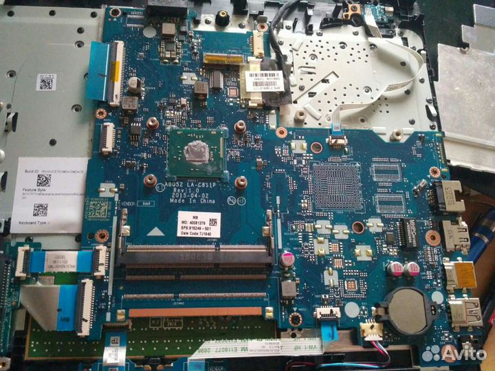 Материнская плата hp 15-ac n3700