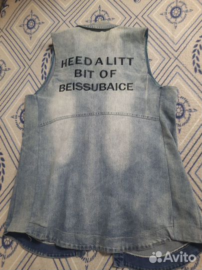 Джинсовая жилетка 48 50рр