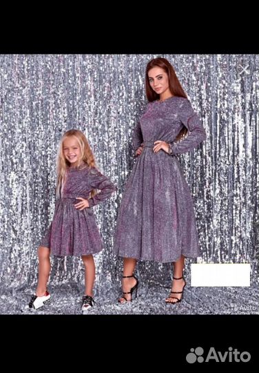 Family Look Фэмили Лук Новый год Мама Дочка Платья