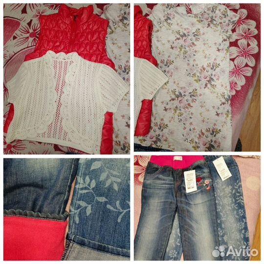 Вещи пакетом на девочку 122 128