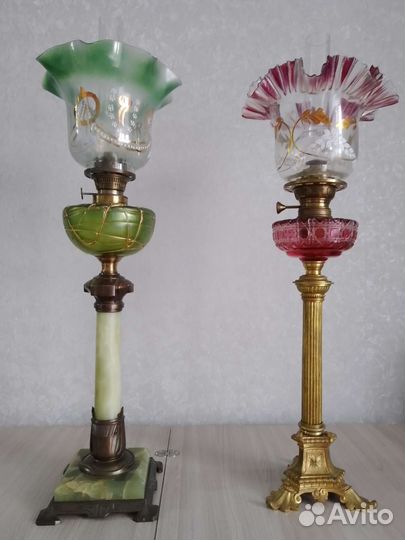 Лампы керосиновые старинные в рабочем состоянии