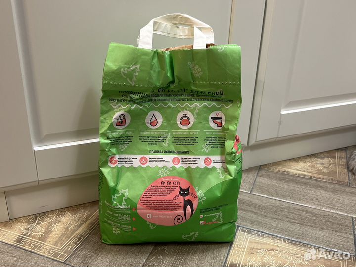 Наполнитель древесный для кошек