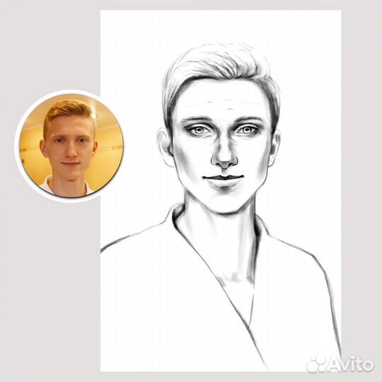 Иллюстрация digital art Портрет в подарок