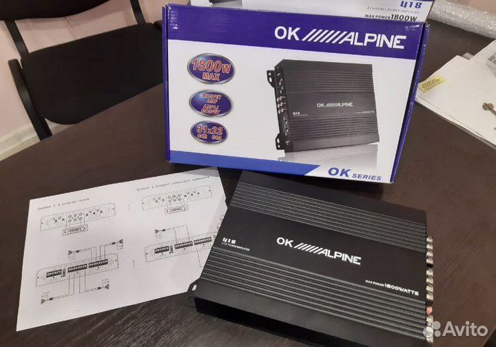 Усилитель alpine (4 канала)