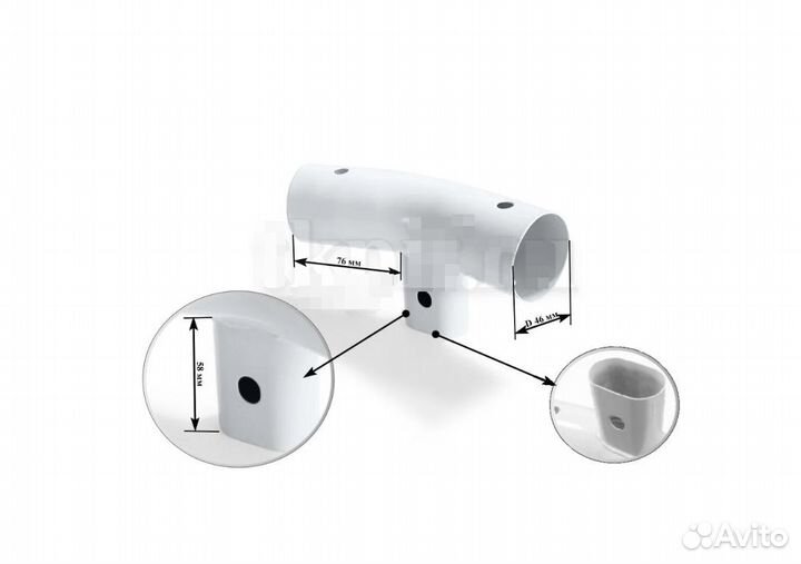 Горизонтальная балка Intex 12118, тройник 12452