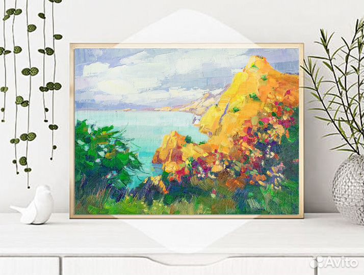 Картина маслом Яркий август