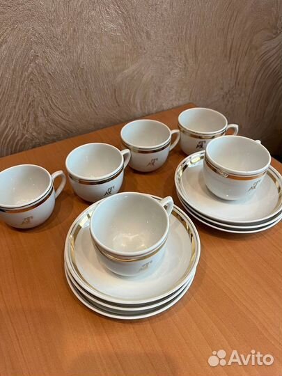 Фарфоровый кофейный сервиз мт вербилки СССР