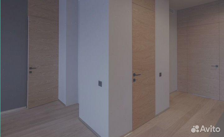 Дверь скрытая межкомнатная кромка черная 2400х600