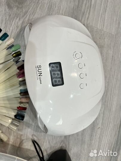 Лампа для ногтей sun сушка гель маникюр