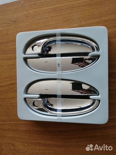 Накладки ручек дверей (хром) 016008 matiz