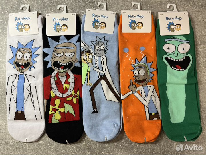 Рик и Морти Носки l Набор из 10 Пар