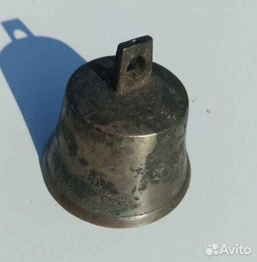 Колокольчик старинный бронзовый