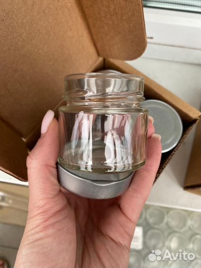 Банка стеклянная с крышкой 100 мл