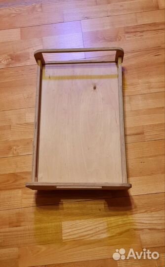 Кроватка для куклы деревянная 56х34х19 см