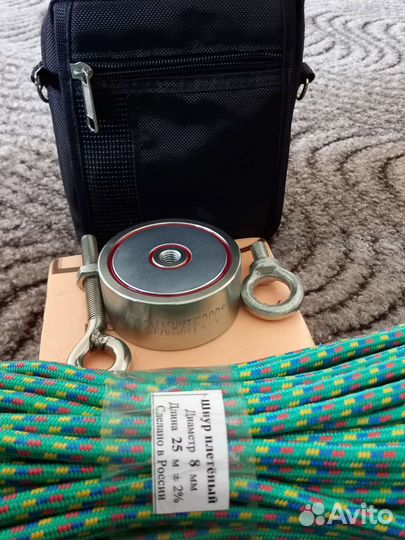 Поисковый магнит двухсторонний 2 f 200