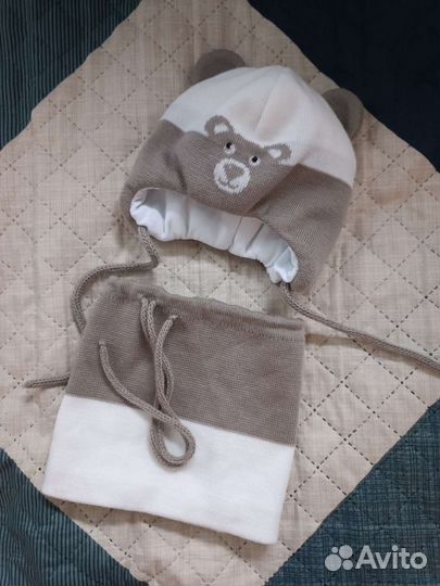 Шапка и снуд Журавлик 44-46 размер