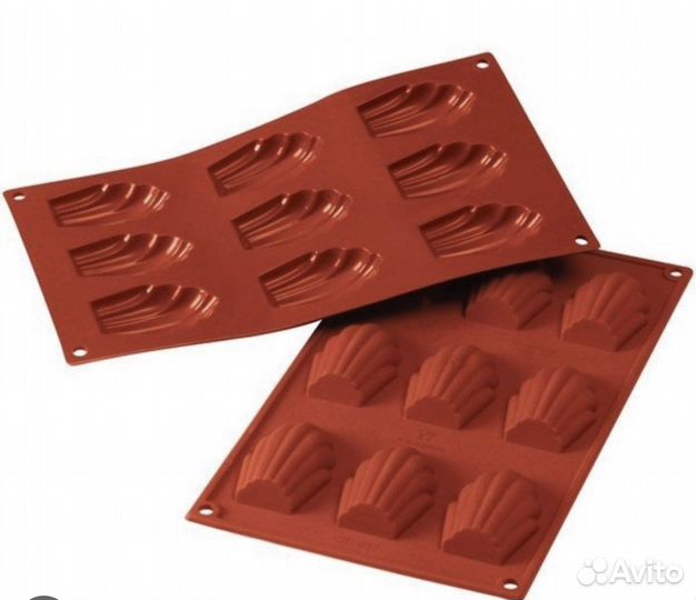 Силиконовая форма для выпечки мадлен