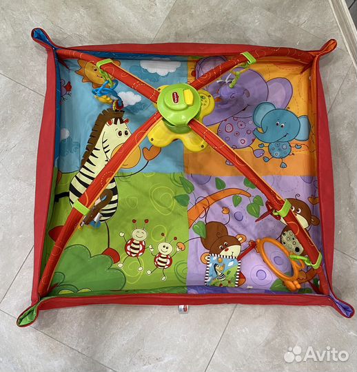 Развивающий коврик tiny love разноцветное safari