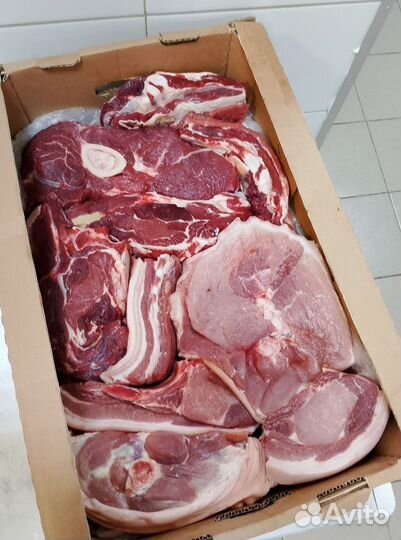 Мясо в наборе говядина и свинина 10-12 кг
