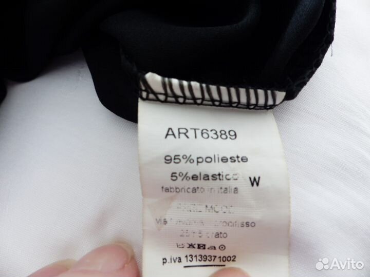 Блуза черная с бантом